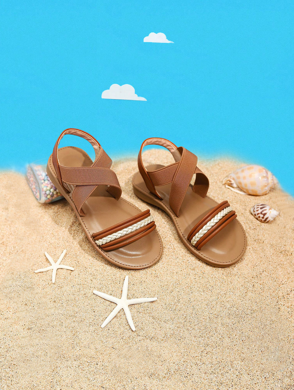 Children¡¯s Brown Roman Sandals