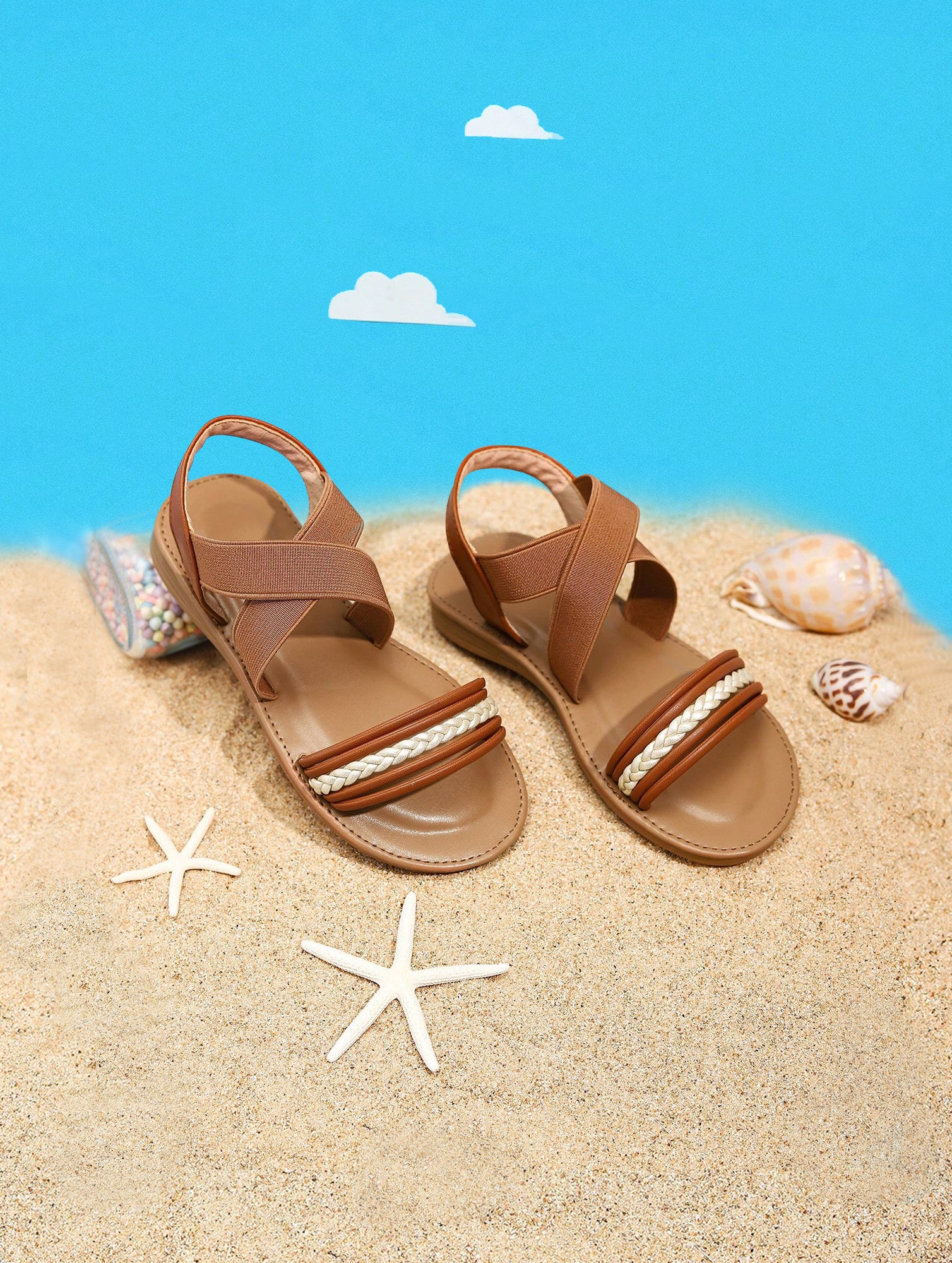 Children¡¯s Brown Roman Sandals