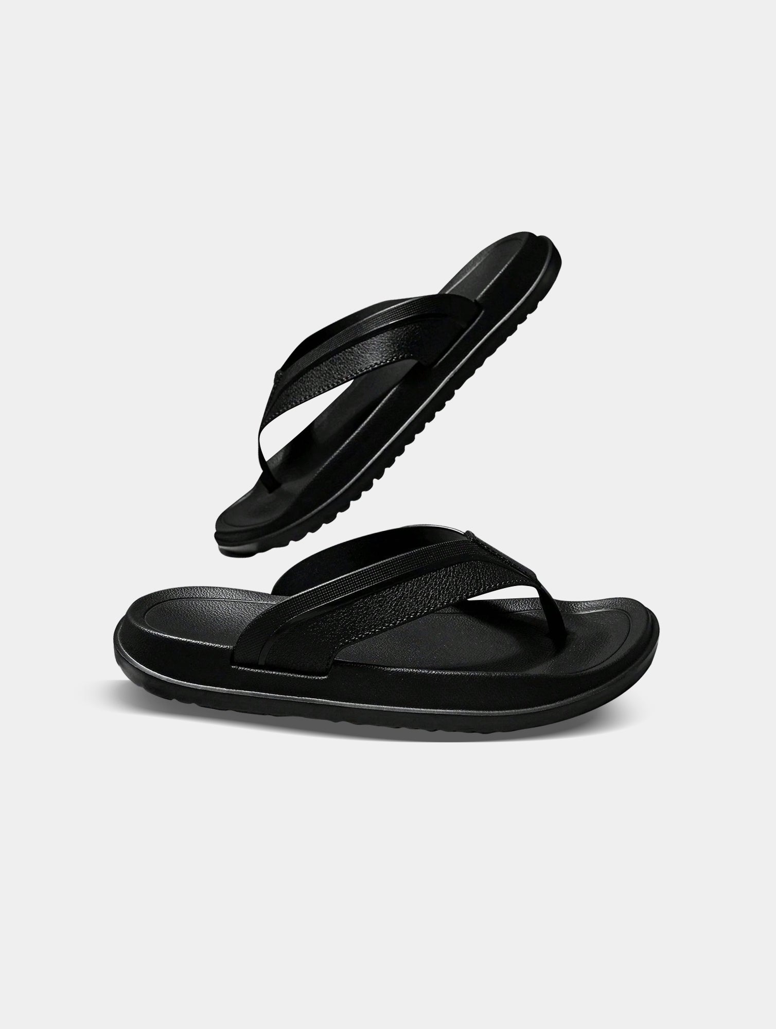 Men¡¯s Black Casual Flip Flops