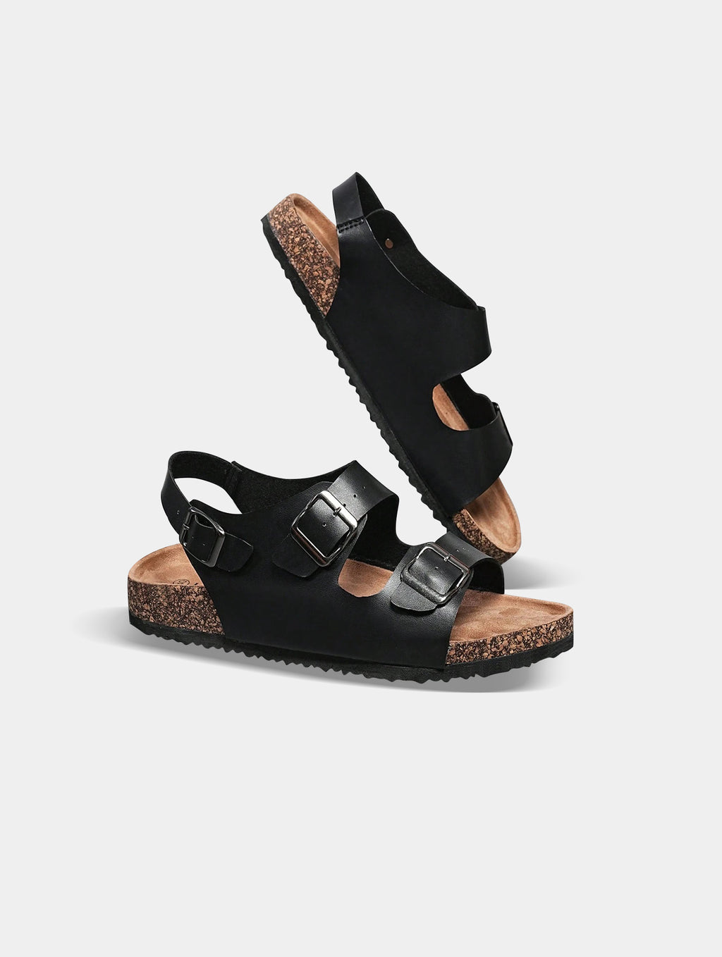 Men¡¯s Black Slip-On Mule Sandals