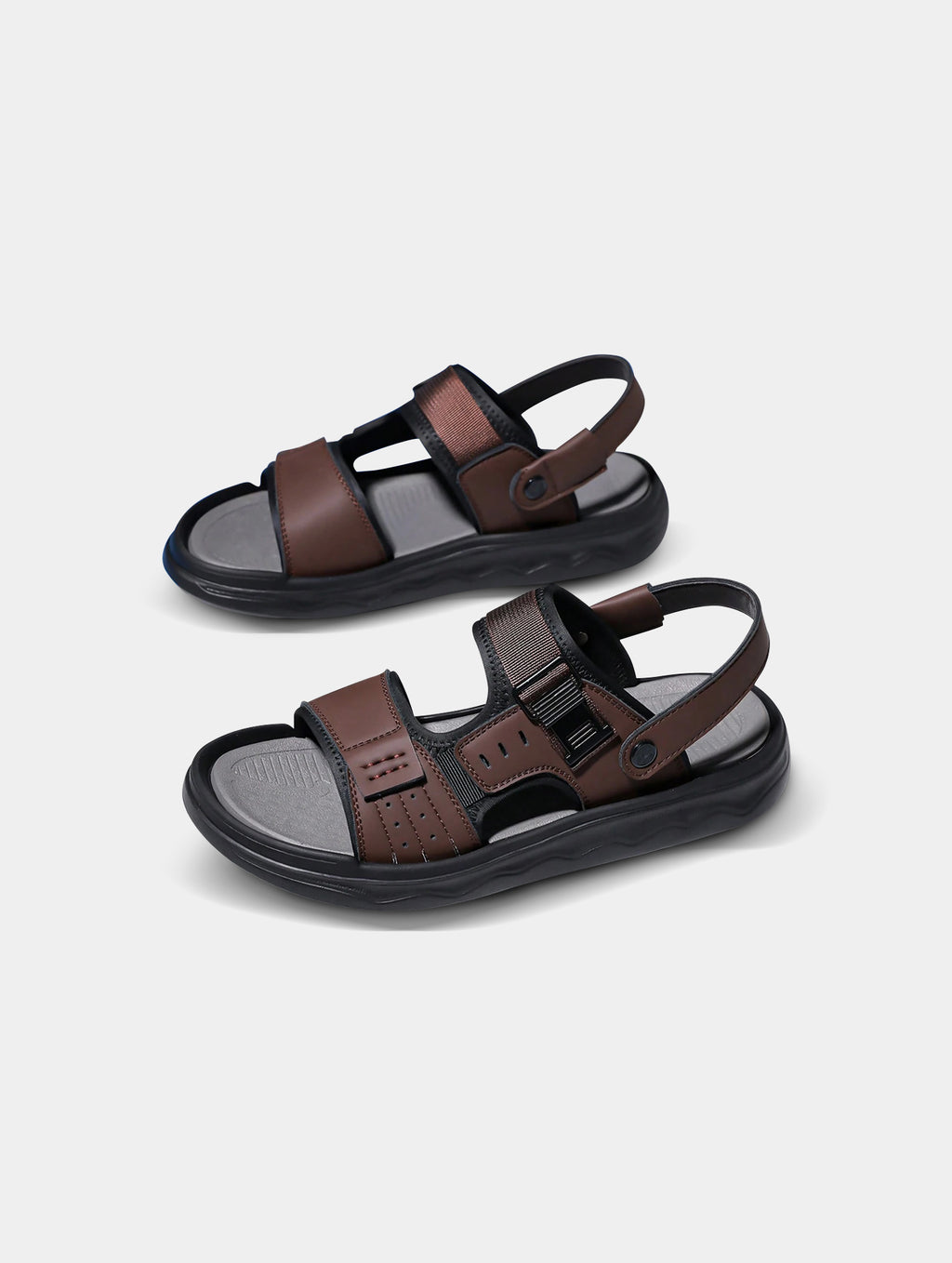Men¡¯s Brown Slip-On Sandals
